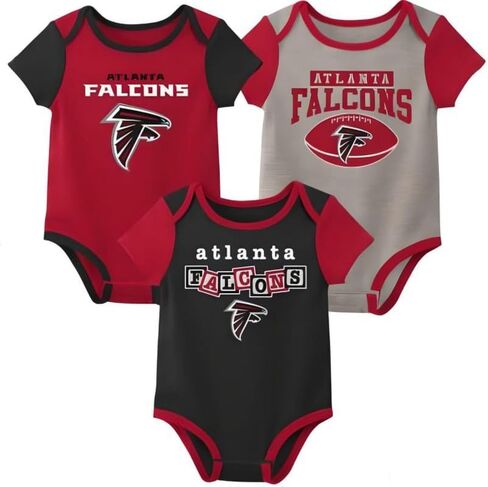 Outerstuff NFL Newborn Infants Building Block Fan 3 Piece Onesie Creeper Bodysuit Romper Set in Saudi Arabia