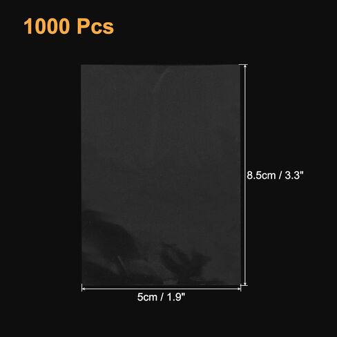 uxcell 100Pcs Clear Cello Bags, 2" x 3" Plastic Flat Open-End OPP Cello Treat Bags Cello Poly Bags for Packing Cookies Candy Jewelry Gifts, Clear in Saudi Arabia