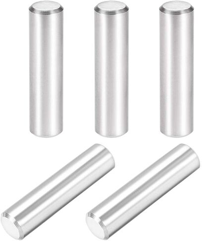 uxcell 5Pcs 10mm X 40mm Dowel Pin 304 Stainless Steel Cylindrical Shelf Support Pin Fasten Elements Silver Tone in Saudi Arabia