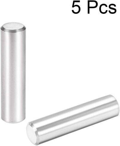 uxcell 5Pcs 10mm X 40mm Dowel Pin 304 Stainless Steel Cylindrical Shelf Support Pin Fasten Elements Silver Tone in Saudi Arabia