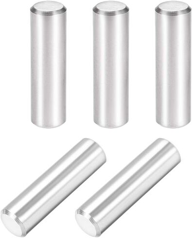 uxcell 5Pcs 10mm X 40mm Dowel Pin 304 Stainless Steel Cylindrical Shelf Support Pin Fasten Elements Silver Tone in Saudi Arabia