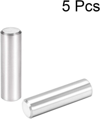 uxcell 5Pcs 10mm X 40mm Dowel Pin 304 Stainless Steel Cylindrical Shelf Support Pin Fasten Elements Silver Tone in Saudi Arabia