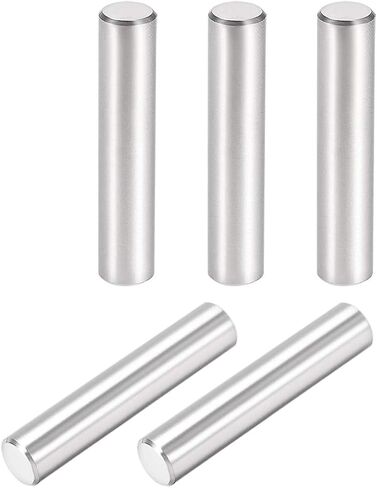 uxcell 5Pcs 10mm X 40mm Dowel Pin 304 Stainless Steel Cylindrical Shelf Support Pin Fasten Elements Silver Tone in Saudi Arabia