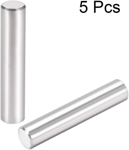 uxcell 5Pcs 10mm X 40mm Dowel Pin 304 Stainless Steel Cylindrical Shelf Support Pin Fasten Elements Silver Tone in Saudi Arabia
