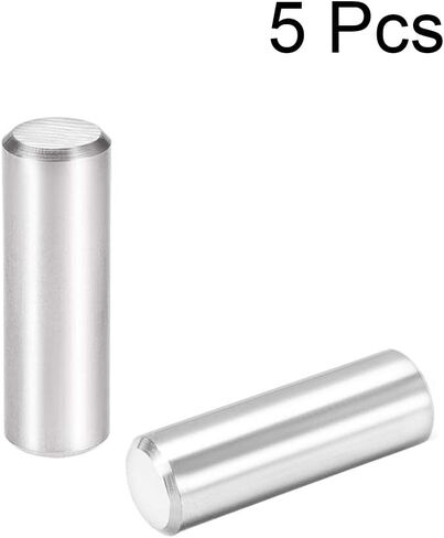uxcell 5Pcs 10mm X 40mm Dowel Pin 304 Stainless Steel Cylindrical Shelf Support Pin Fasten Elements Silver Tone in Saudi Arabia