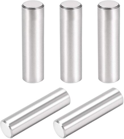 uxcell 5Pcs 10mm X 40mm Dowel Pin 304 Stainless Steel Cylindrical Shelf Support Pin Fasten Elements Silver Tone in Saudi Arabia