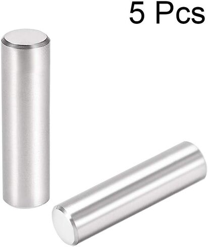 uxcell 5Pcs 10mm X 40mm Dowel Pin 304 Stainless Steel Cylindrical Shelf Support Pin Fasten Elements Silver Tone in Saudi Arabia
