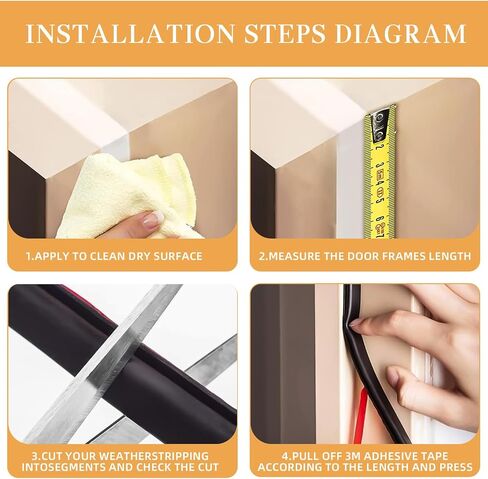Rubber Weather Stripping Door Seal Strip, Self-Adhesive D-Shape Door Weather Stripping for Door Frame Window Insulation Soundproof Large Gap, Easy Cut to Size (23 FT,White) in Saudi Arabia