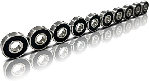 مجموعة مكونة من 10 قطع من محامل ألواح التزلج الفاخرة المصنوعة من المطاط المزدوج، وسرعة قصوى ودقة عالية، ومحامل تزلج دوارة، و608 تزلج مضمن، وعجلات تزلج طويلة احترافية zz Roller Skateboard in Kuwait