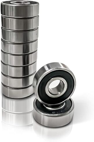 مجموعة مكونة من 10 قطع من محامل ألواح التزلج الفاخرة المصنوعة من المطاط المزدوج، وسرعة قصوى ودقة عالية، ومحامل تزلج دوارة، و608 تزلج مضمن، وعجلات تزلج طويلة احترافية zz Roller Skateboard in Kuwait