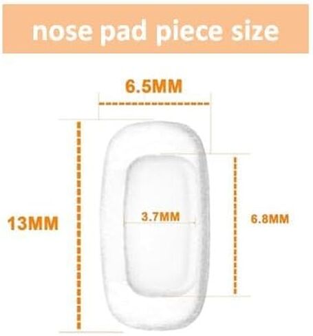 4 Pairs Nose Pads Replacement Repair Parts Clear Pads for Costa South Point,Flagler,Ponce,Fernandina,Shipmaster,Wader,Peli; for Oakley Cartridge,Spindle,Latch Key,Diecutter,Latch Alpha,Lugplate also in Saudi Arabia