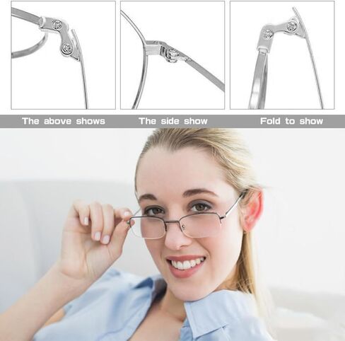 زوج واحد من أذرع استبدال النظارات المعدنية، استبدال ذراع أرجل النظارات العالمية - أرجل أذرع النظارات، براغي، غسالات لولبية، هيكل بديل للنظارات المعدنية لإصلاح النظارات in Kuwait