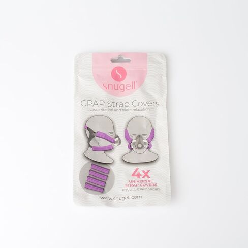 CPAP Strap Covers by Snugell (4-Pack) - Universal Fit for All CPAP Masks - Ultra Soft Fleece Design for Reduced Headgear Pressure - Reusable (Purple) in Saudi Arabia