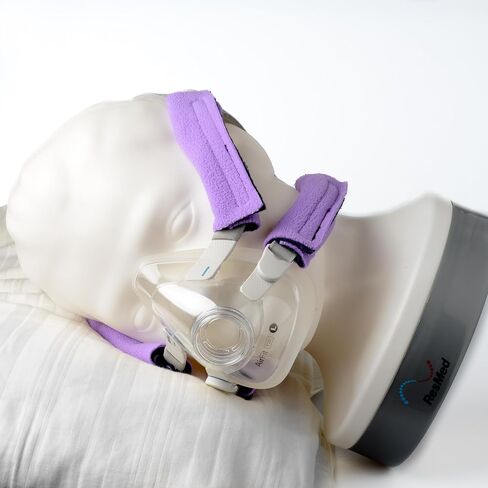 CPAP Strap Covers by Snugell (4-Pack) - Universal Fit for All CPAP Masks - Ultra Soft Fleece Design for Reduced Headgear Pressure - Reusable (Purple) in Saudi Arabia