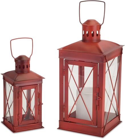 فانوس أحمر من ميلروز إنترناشيونال، مجموعة من قطعتين in Kuwait