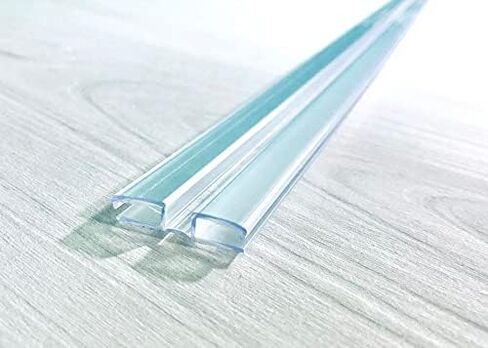 مفصلات معيشة على طراز البيانو PVC الشفاف مقاس 3/16 بوصة (4.5 مم) أو 1/8 بوصة (3 مم) المادة: بدون براغي أو غراء - DIY للزجاج شبكي والأكريليك والزجاج والمزيد (36 بوصة، قطعة واحدة) in Saudi Arabia