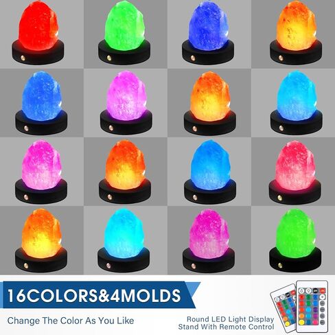 مجموعتان من قاعدة LED سوداء قابلة لإعادة الشحن وشاشة عرض كريستالية وقاعدة إضاءة LED خشبية و16 وضع إضاءة مع أجهزة تحكم عن بعد وكابلات شحن USB وحامل عرض مضاء لفن الزجاج الكريستالي in Kuwait