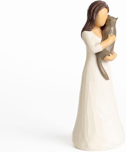 Sculpted Animal Friendship Figure,Resin Figure Cast Original Carving and Painted by Hand(Girl Embracing Horse) in Saudi Arabia