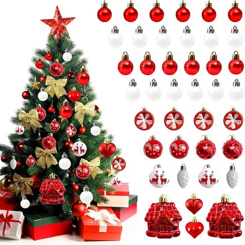July 4th Hanging Balls – Red White and Blue Decorations – Ideal 4th of July Tree Ornaments - Patriotic Tree Ornaments to Celebrate Independence Day (24pcs) in Saudi Arabia