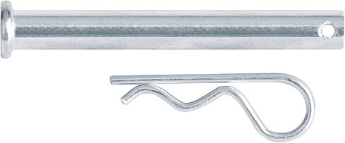 20 Pcs Single Hole Clevis Pin, Shank Diameter 7/16", Usable Length 3-3/4", Flat Head Clevis Pin with Hairpin Cotter, Shank Length 4" in Saudi Arabia