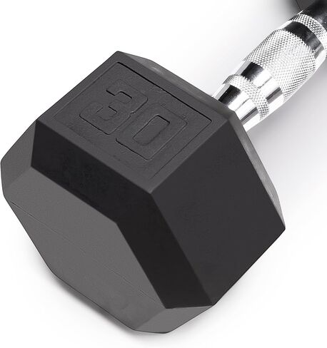 Marcy Inspire Rubber Hex Dumbbell - Available for 25lb - 50lb in Kuwait