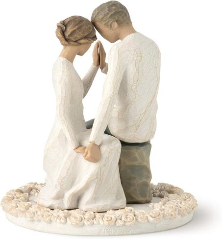 Willow Tree Around You, sculpted hand-painted cake topper in Saudi Arabia