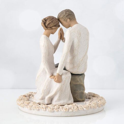 Willow Tree Around You, sculpted hand-painted cake topper in Saudi Arabia