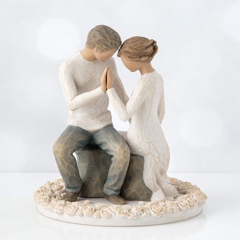Willow Tree Around You, sculpted hand-painted cake topper in Saudi Arabia
