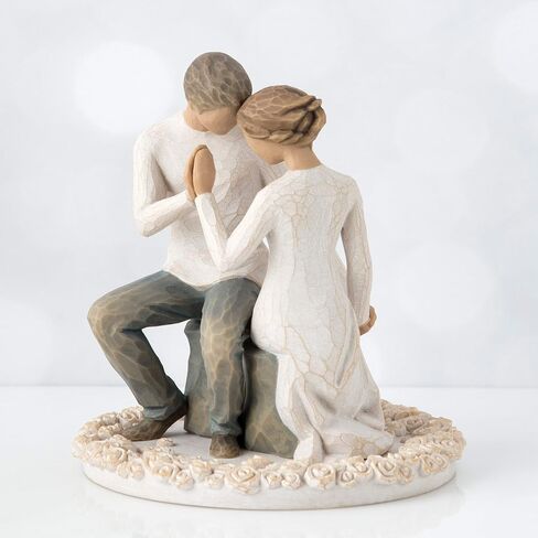 Willow Tree Around You, sculpted hand-painted cake topper in Saudi Arabia