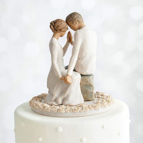 Willow Tree Around You, sculpted hand-painted cake topper in Saudi Arabia