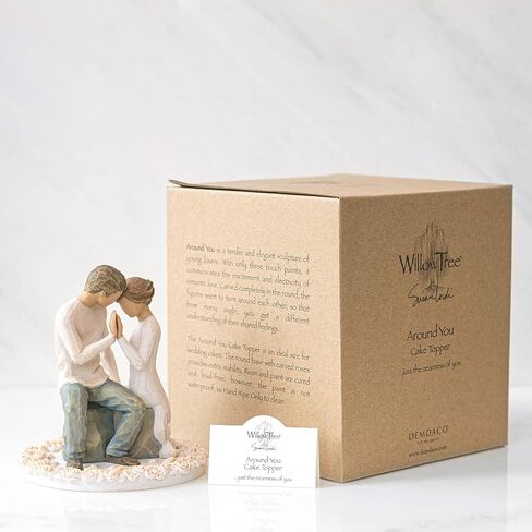 Willow Tree Around You, sculpted hand-painted cake topper in Saudi Arabia