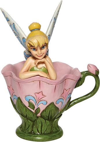 Enesco Disney Traditions من Jim Shore Tinker Bell يجلس في تمثال زهرة، 6.25 بوصة، متعدد الألوان in Saudi Arabia