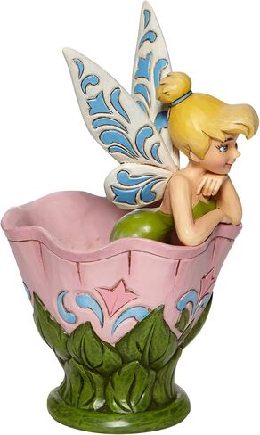 Enesco Disney Traditions من Jim Shore Tinker Bell يجلس في تمثال زهرة، 6.25 بوصة، متعدد الألوان in Saudi Arabia