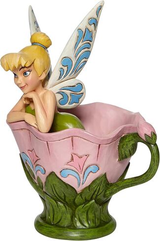 Enesco Disney Traditions من Jim Shore Tinker Bell يجلس في تمثال زهرة، 6.25 بوصة، متعدد الألوان in Saudi Arabia