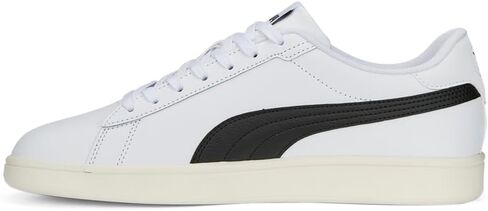 PUMA Men's Smash 3.0 Leather Sneaker, White Black Gold-Frosted Ivory, 9.5 in Saudi Arabia