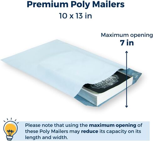 ParaPaquetes 100 pack Poly Bags Envelopes For Courier 10 X 13 In in Saudi Arabia