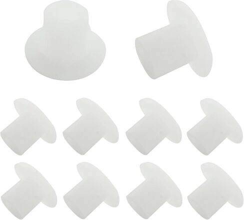 BokWin 100 Pcs White Hole Plugs 10mm/0.39 Inch Plastic Hole Covers Small Hole Plug for Kitchen Cabinet Desk Shelves in Saudi Arabia