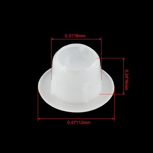 BokWin 100 Pcs White Hole Plugs 10mm/0.39 Inch Plastic Hole Covers Small Hole Plug for Kitchen Cabinet Desk Shelves in Saudi Arabia