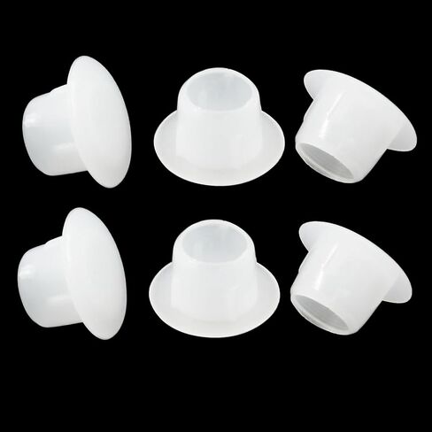BokWin 100 Pcs White Hole Plugs 10mm/0.39 Inch Plastic Hole Covers Small Hole Plug for Kitchen Cabinet Desk Shelves in Saudi Arabia
