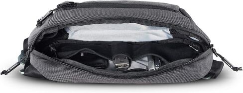 HEIMPLANET Original | Transit Line Sling Pocket XL | Water-resistant Waist Pack Made of Durable and Sustainable DYECOSHELL | Adjustable and Detachable Belt Buckle | Supports 1% for The Planet (Black) in Saudi Arabia