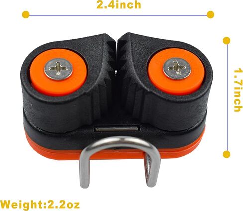 Cam Cleats with Wire Flaired Leading Ring, Nylon Cammatic Cleats for Rope 3mm-15mm, Marine Boat Kayak Equipment Fast Entry in Saudi Arabia