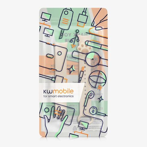 kwmobile Silicone TPU Band Compatible with Xiaomi Mi Band 8 Wristband - Cat White in Saudi Arabia