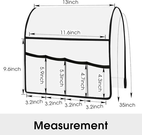 Joywell Sofa Armrest Organizer, Remote Control Holder for Recliner Couch, Arm Chair Caddy with 5 Pockets for Magazine, Tablet, Phone, iPad, Burgundy in Saudi Arabia