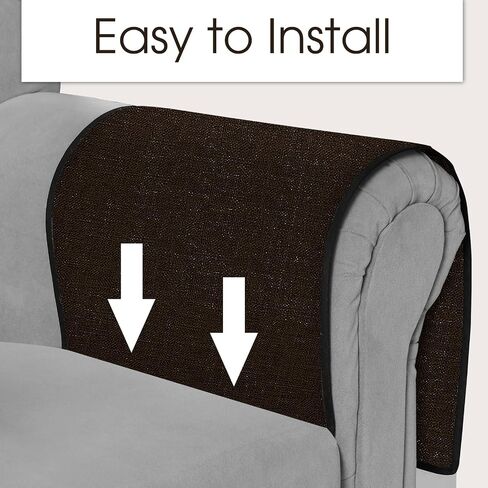 Joywell Armchair Caddy Organizer with Bottle Holder,Remote Contral Holder for Couch Recliner Armrest Organizer Sofa Arm Chair Caddie with 7 Pocket Storage for Magazine, Phone, iPad, Dark Brown in Saudi Arabia