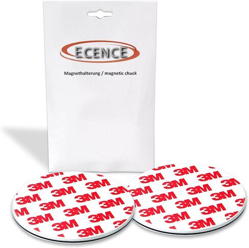 أداة تركيب كاشف الدخان المغناطيسي من ECENCE قطعتان من وسادات لاصقة مغناطيسية مع غراء 3M لأجهزة إنذار الدخان بقطر 70 مم، بدون حفر أو براغي، تثبيت سريع وسهل in Kuwait