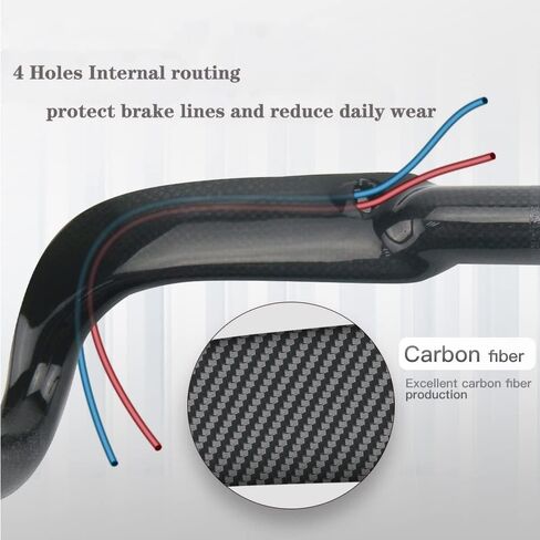 Alfa Pasca Aero Handlebars for Road Bike Carbon Racing Bicycle Handlebars Drop Bars Lightweight 31.8 UD Glossy/Matte 400/420/440mm in Saudi Arabia