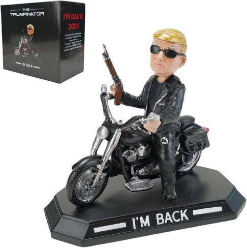 بضائع دونالد ترامب لعام 2024، ترقية Trumpinator Bobblehead: لقد عدت! ترامب بوبلهيد، هدايا دونالد ترامب لمؤيدي ترامب والأمريكيين الوطنيين in Kuwait