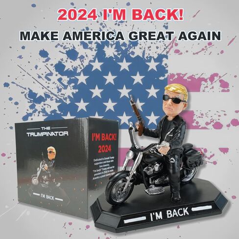 بضائع دونالد ترامب لعام 2024، ترقية Trumpinator Bobblehead: لقد عدت! ترامب بوبلهيد، هدايا دونالد ترامب لمؤيدي ترامب والأمريكيين الوطنيين in Kuwait
