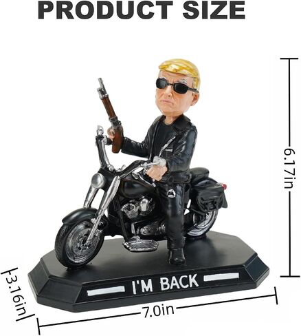 بضائع دونالد ترامب لعام 2024، ترقية Trumpinator Bobblehead: لقد عدت! ترامب بوبلهيد، هدايا دونالد ترامب لمؤيدي ترامب والأمريكيين الوطنيين in Kuwait