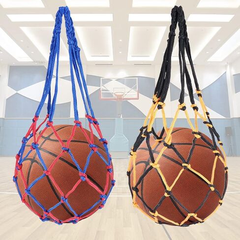2pcs Mesh Bag with Needles, Durable Portable Single Ball Net Bag, Mesh Sports Equipment Bag for Sports Balls in Saudi Arabia